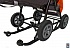 Санки-коляска Snow Galaxy City-1-1, дизайн - Панда на оранжевом, на больших надувных колёсах с сумкой и варежками  - миниатюра №7